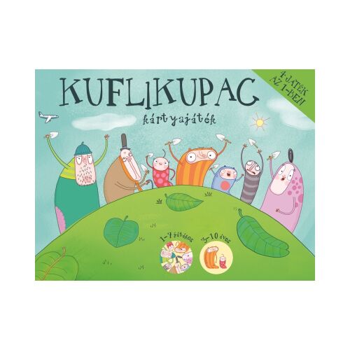 Kuflikupac kártyajáték borító, szórakoztató családi kártyajáték rajzfilmfigurákkal. - Kártyajáték