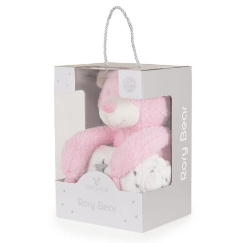 Cangaroo Rory Bear babatakaró és plüss játék díszdobozban, rózsaszín - Moni