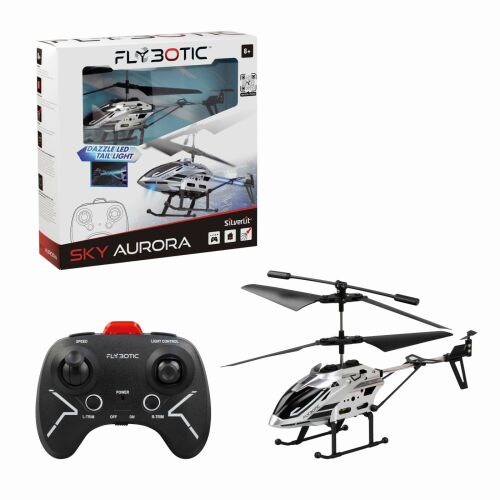 EZÜST FLYBOTIC SKY AURORA HELIKOPTER TÁVIRÁNYÍTÓVAL 162632450 - Játék repülő és helikopter