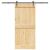 vidaXL Csúszó ajtó NARVIK Természetes és Fekete 95 x 210 cm (213,5 cm) 164779243