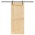 vidaXL Csúszó ajtó NARVIK 95 x 210 cm (213,5 cm) Természetes és Fekete 164779271