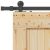 vidaXL Csúszó ajtó NARVIK Természetes és Fekete 90 x 210 cm (213,5 cm) 164779305