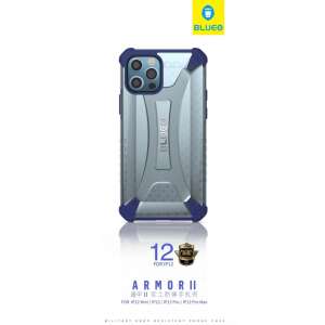 BLUEO Armor II Katonai Minőségű Védőtok iPhone 12 Minihez - Kék - Apple Telefontok