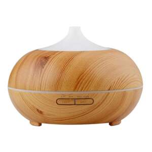 WONDER 400ml wooden essential oil diffuser with 7 color LED lights - Humidifier, Oxygen concentrator, Foot Massager and Electric Blanket Warmer
