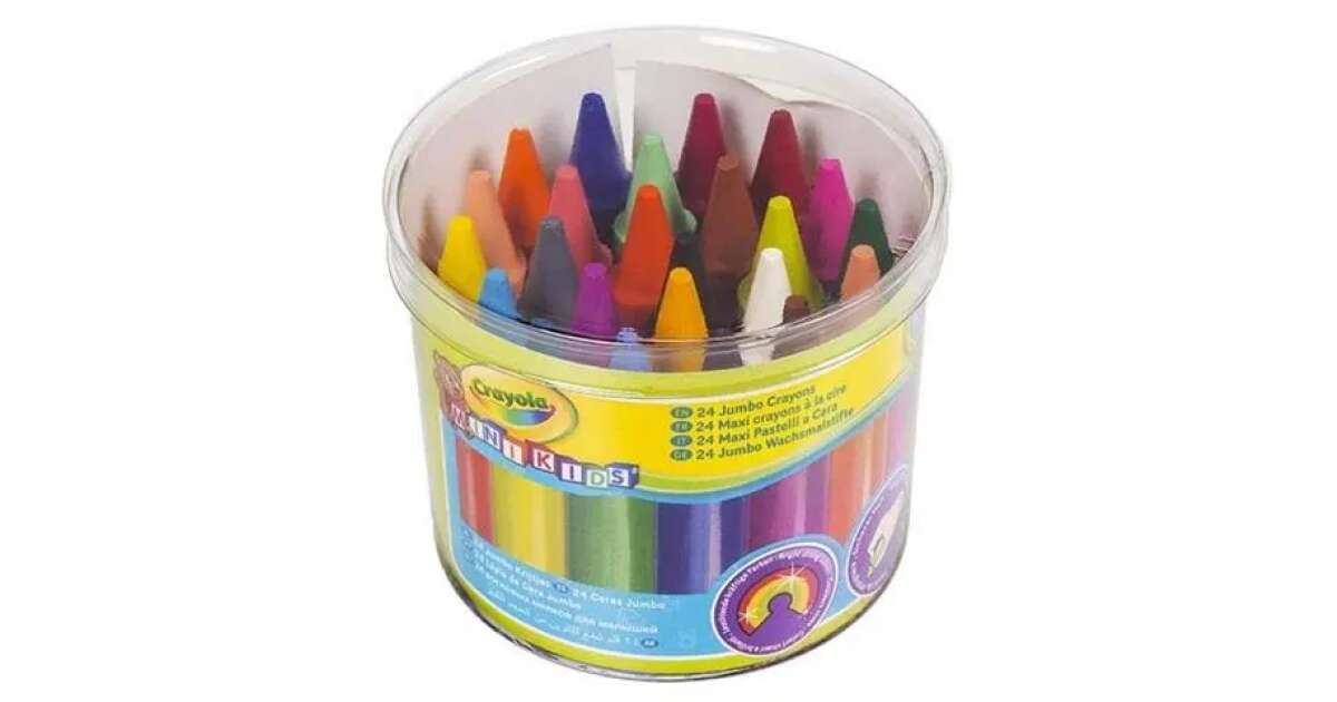 Crayola Pastelli 24 Colori – Confezione Da 24 Pezzi, Colori Vivaci, Per Bambini E Scuola