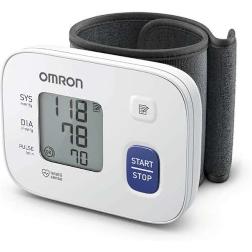 Omron rs1 intellisene monitor de tensiune arterială la încheietura mâinii, afișaj lcd mare, alarmă de ritm cardiac neregulat OMRON RS1