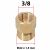 M22x1,5 Redukció - 3/8" Belső Adapter | Sárgaréz | mint minőségi cserealkatrész Kärcher készülékekhez 160477198