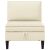 vidaXL Középső Sofa tárolóval Krémszínű Bársony 160487311