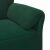 vidaXL Kétüléses Kanapé Sötétzöld 138 x 83 x 95 cm Bársony 160487634