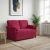 vidaXL Kétüléses Kanapé Bordó 138 x 83 x 95 cm Bársony 160487660
