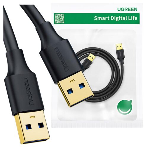 UGREEN USB 3.0 AA kábel 2m fekete, Gyors adatátviteli kábel - USB kábel