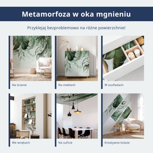 Fotótapéta Energikus levelek öntapadós falikép - Dekoráció