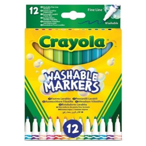 Crayola: Set od 12 tankih perivih flomastera 44534907
