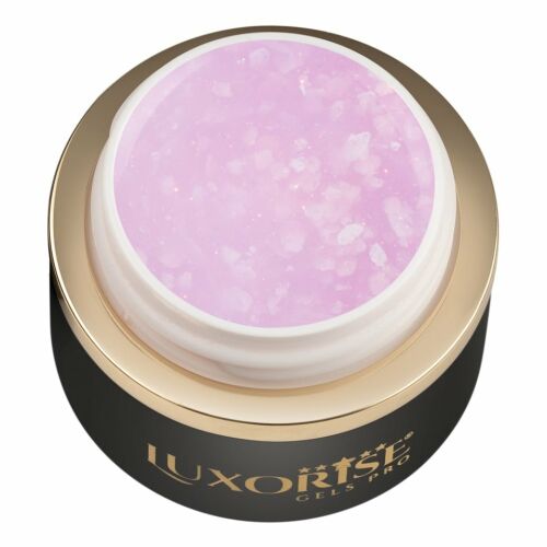 LUXORISE Blooming Grace UV építő zselé, Lavender Veil árnyalat, körömhosszabbító termék 