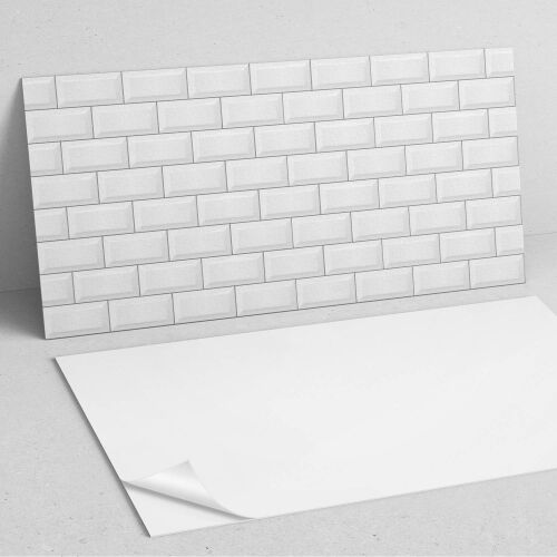 Ragasztott vinil előszobai panel 120x60 cm tégla mintás csempe - Falpanel és falmatrica