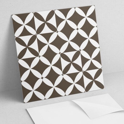 Öntapadós vinil konyhai csempe absztrakt geometrikus mintával. - Csempematrica
