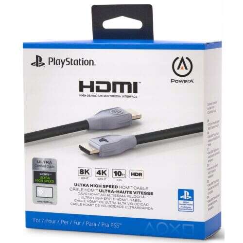Cablu PowerA PlayStation 5 Ultra High Speed 4K/8K HDR, eARC, HDMI 2.1