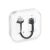 USB Type-C - 3.5mm jack átalakító dobozban, fekete
