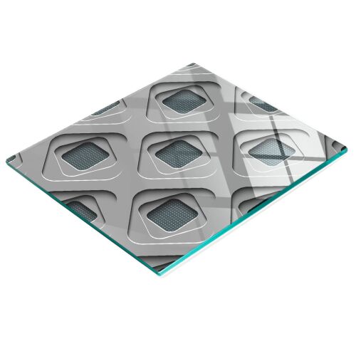Edzett Üvegből Készült Konyhai Multifunkcionális Dekorációs Tábla 3D 60x52 cm - Vágódeszka