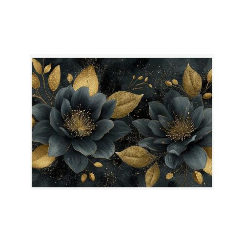 Bboldin Celestial Blooms puzzle sötétkék és arany virágokkal - Játék