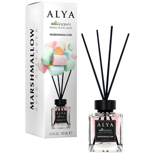 Alya Nature's Scent Marshmallow pálcikás illatosító csomagolással - Légfrissítő