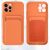 Flippy védőtok kártyatartóval, Apple iPhone 12 Mini kompatibilis, Narancssárga 162055790