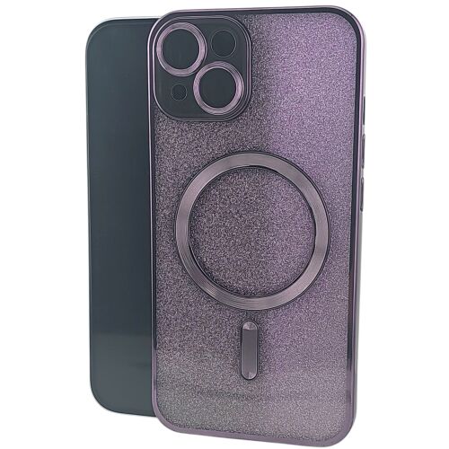 2 az 1-ben védőtok, Flippy, Apple iPhone 14 Plus-hoz, MagSafe kompatibilis, mágneses, lencsevédővel, TPU-ból, lila 162039619 - Telefontok