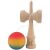 Kendama X Original, Profi, Flippy, fából, gumifogással, 18 cm, piros/sárga/kék 162367632