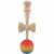 Kendama X Original, Profi, Flippy, fából, gumifogással, 18 cm, piros/sárga/kék 162367632