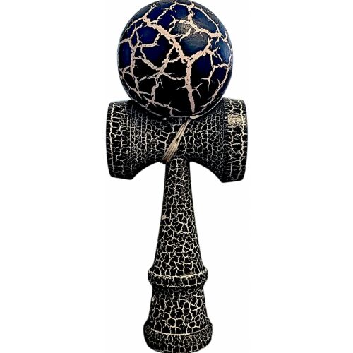 Kendama X Original, professzionális, Flippy, Cracked, fa, 18 cm, fekete-fehér