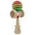 Kendama X Eredeti, Szakmai, Flippy, gumírozott fogás, Nagy csészék KING SIZE V3, Lyuk az alapban, Fém csapágy, fából készült 18 cm, Zsinór 62/65 cm, Speciális piros/sárga/zöld 162367496