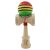 Kendama X Eredeti, Szakmai, Flippy, gumírozott fogás, Nagy csészék KING SIZE V3, Lyuk az alapban, Fém csapágy, fából készült 18 cm, Zsinór 62/65 cm, Speciális piros/sárga/zöld 162367496