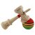 Kendama X Eredeti, Szakmai, Flippy, gumírozott fogás, Nagy csészék KING SIZE V3, Lyuk az alapban, Fém csapágy, fából készült 18 cm, Zsinór 62/65 cm, Speciális piros/sárga/zöld 162367496