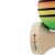 Kendama X Eredeti, Szakmai, Flippy, gumírozott fogás, Nagy csészék KING SIZE V3, Lyuk az alapban, Fém csapágy, fából készült 18 cm, Zsinór 62/65 cm, Speciális piros/sárga/zöld 162367496