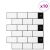 vidaXL Metrócsempe 10 db Fehér fekete 30 x 30 cm Poliuretán és PET 162593010