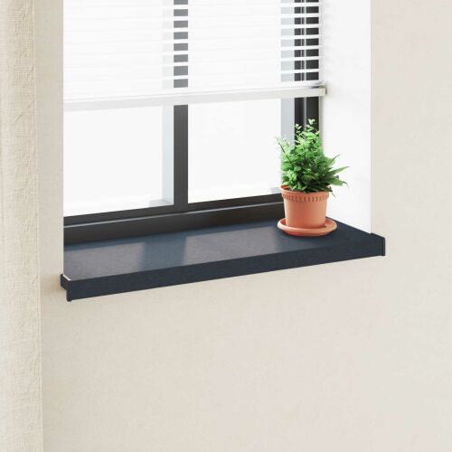 vidaXL Ablakpárkány Antracit fa erezettel 60 x 30 x 4,5 cm PVC 162444916 - Ablakpárkány