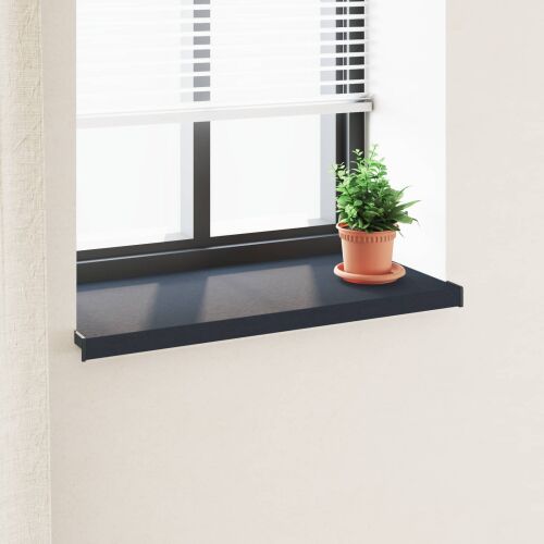 vidaXL Ablakpárkány Antracit fa erezettel 60 x 45 x 4,5 cm PVC 162445345 - Ablakpárkány
