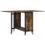 vidaXL Összecsukható étkezőasztal görgőkkel 130 x 80 x 76,5 cm acél PB 162083437