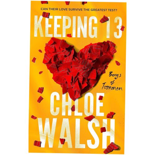Keeping 13 Chloe Walsh-tól, Boys of Tommen sorozat borítója szívvel - Könyv