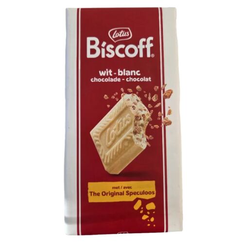 Lotus Biscoff Fehér csokoládé Biscoff darabokkal, 180g csomagolás - Élelmiszer és ital