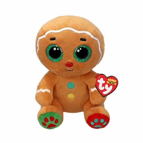 TY Beanie Boos PLUS Nutmeg Mézeskalács Ember Plüss Játék, 15cm - Ty