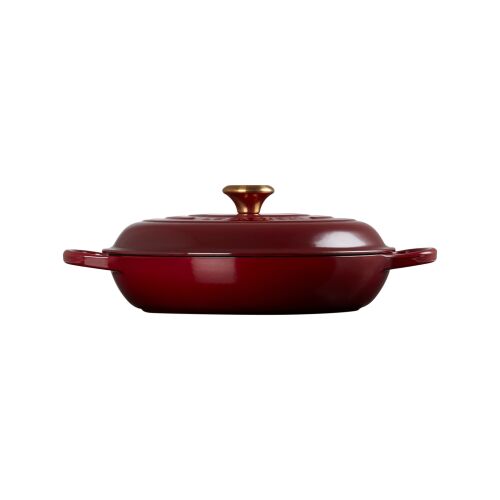 Le Creuset Signature Bordó Öntöttvas Sütőedény 26cm fedővel - Konyha és étkezés