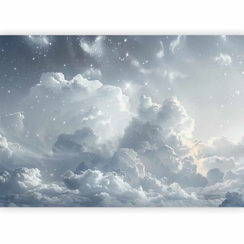 Astral Peace fotótapéta szétszórt csillagokkal és finom felhőkkel - Lakberendezés