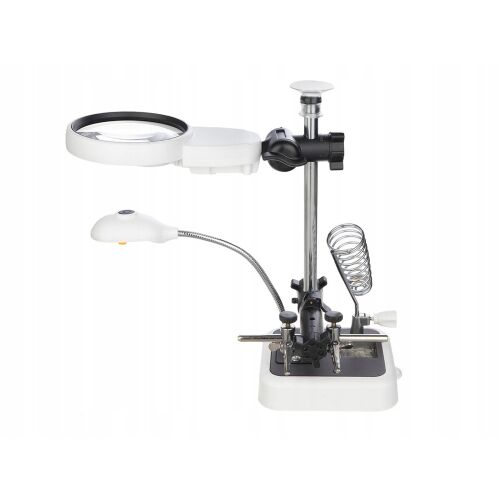 NAGYÍTÓK MG16129-DC nagyító LED-del és forrasztó állvánnyal - Nagyító