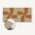 Öntapadós vinyl csempe szett geometrikus mintákkal és ívekkel 6x60x30 cm 161308392