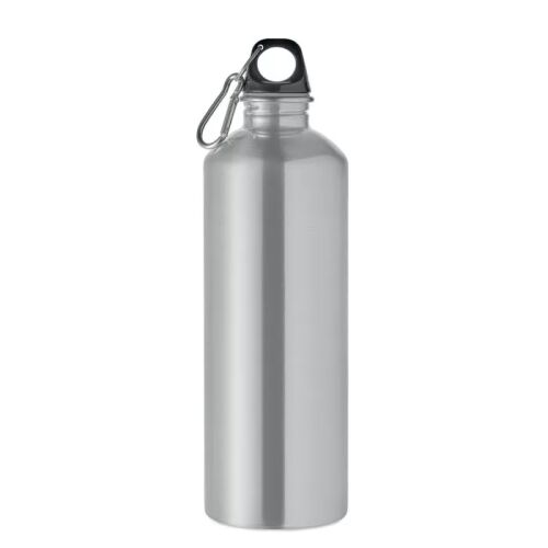 Szimplafalú palack 1000 ml rozsdamentes acél kulacs karabinerrel - Otthon és kert