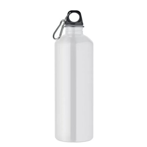 Szimplafalú 1000 ml rozsdamentes acél kulacs karabinerrel - Otthon és kert