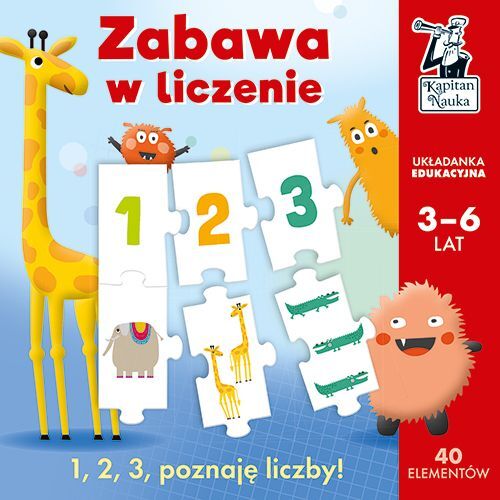 Kapitány Tudomány Számolás Moka számolós kirakó gyerekeknek 3-6 éves korig - Fejlesztő játék ovisoknak