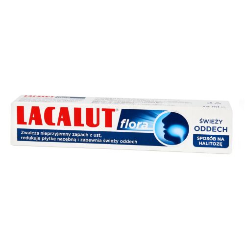 Lacalut Flora fogkrém a friss leheletért és a plakk csökkentéséért, 75ml - Fogkrém