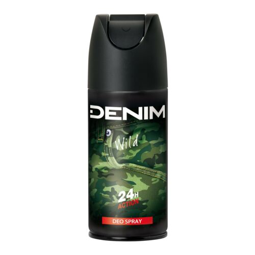 DENIM Wild férfi dezodor spray, 150ml, 24 órás védelem - Dezodor